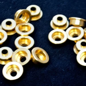 10 Gold Caps for side panels - For AKAI, SONY, TECHNICS, Revox, Pioneer, Deck, CD