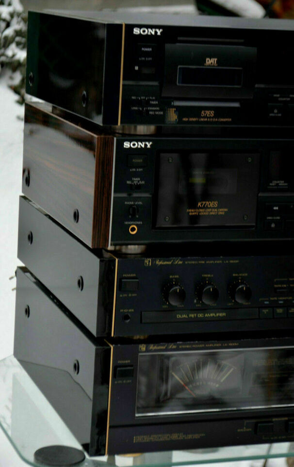 For AKAI amplifier AM 73 95 AM75 AM93 glosy side panels, gold ornament - imagine 5