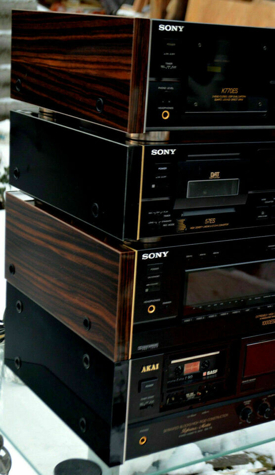 For AKAI amplifier AM 73 95 AM75 AM93 glosy side panels, gold ornament - imagine 8
