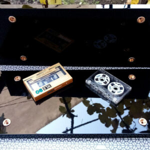 For AKAI recorder GX 747 646 636 635 side panels black glossy MDF GOLD sleeve