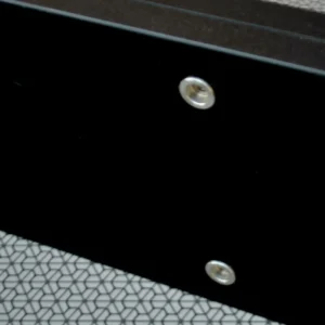 For Akai GX 95 deck Side Panels Galaxy, silver plugs ( a little defect on the top edge)