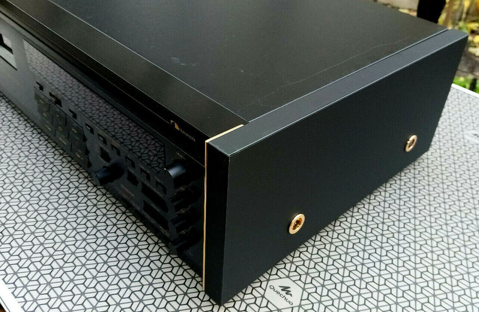 For Nakamichi Deck CR7 side panels URUSHI DESIGN GOLD black MDF