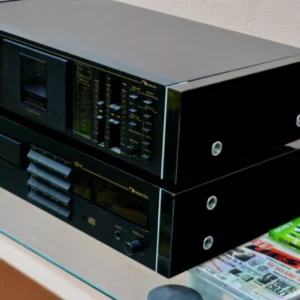 For Nakamichi deck BX 300 E  Side Panels, Black, silver ornaments,  URUSHI DESIGN