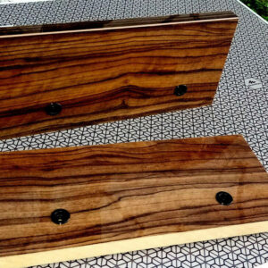 For Nakamichi deck wooden side panels URUSHI DESIGN SILVER