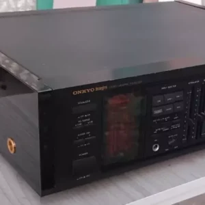 For Onkyo EQ-540 ta-2760 DX-770 EQ540 ta2760 DX770  equalizer side panels GLOSSY BLACK, gold ornaments, milled at the ends to fit perfectly