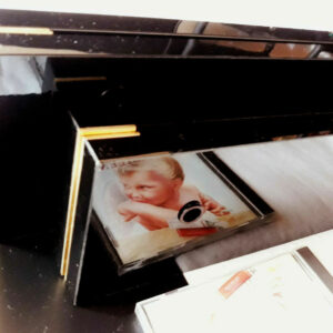 For PIONEER amplifier M90 C90 wooden side panels BLACK MDF DESIGN GOLD