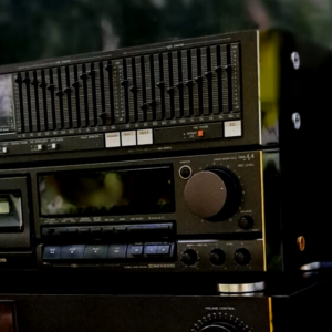 For Technics equalizer Sh-8055 side panels  URUSHI DESIGN silver