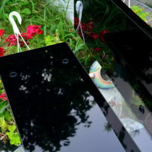 For Technics recorder SR 1500 1506 1700 side panels glossy black