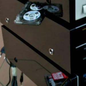 For Onkyo TA2760 DX-770  EQ-540 deck Side Panels, Black MDF, shinny, silver ornaments