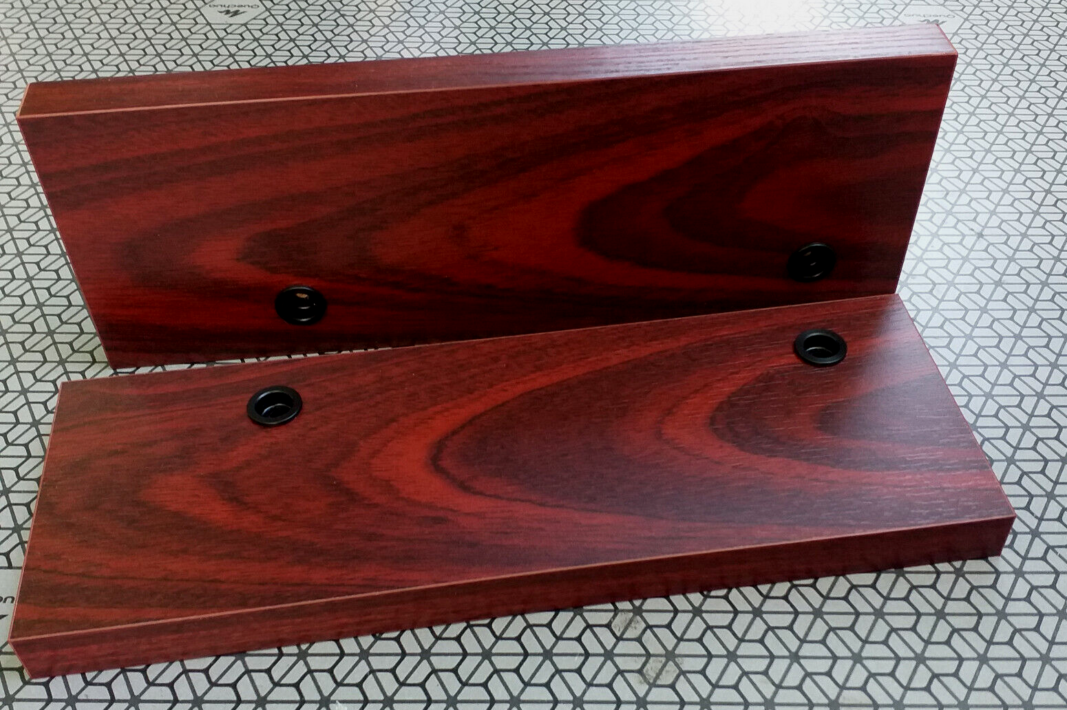For SONY EQ-555ES Equalizer Side Panels – Mahogany Wood Finish – PAL – Vintage Style - imagine 4