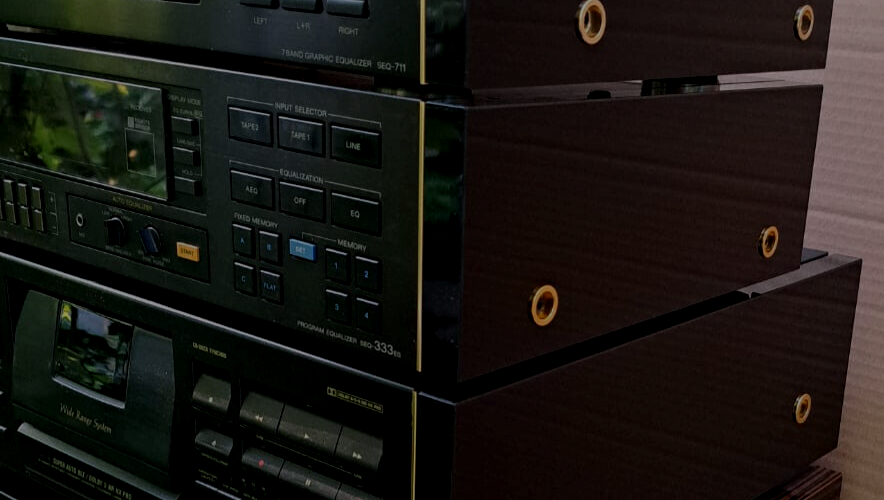 For SONY EQ-333 Equalizer Side Panels – URUSHI GOLD DESIGN – Glossy MDF - imagine 6