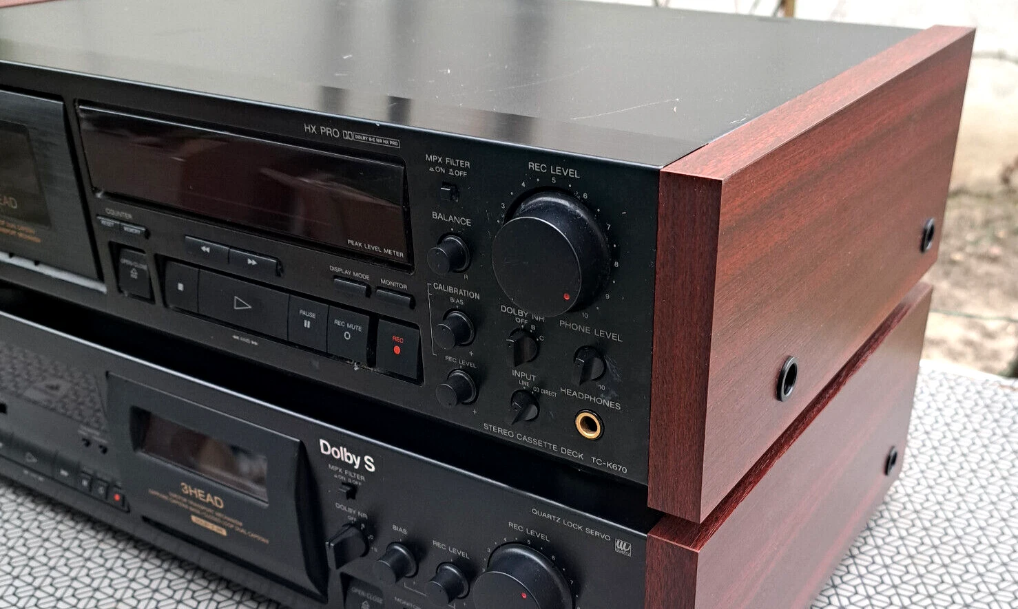 FOR SONY DECK CD POWER ... – SIDE PANELS / SEITENTEILE / PANNEAUX LATÉRAUX / ZIJPANELEN – PAL 265 x 107 mm - imagine 4