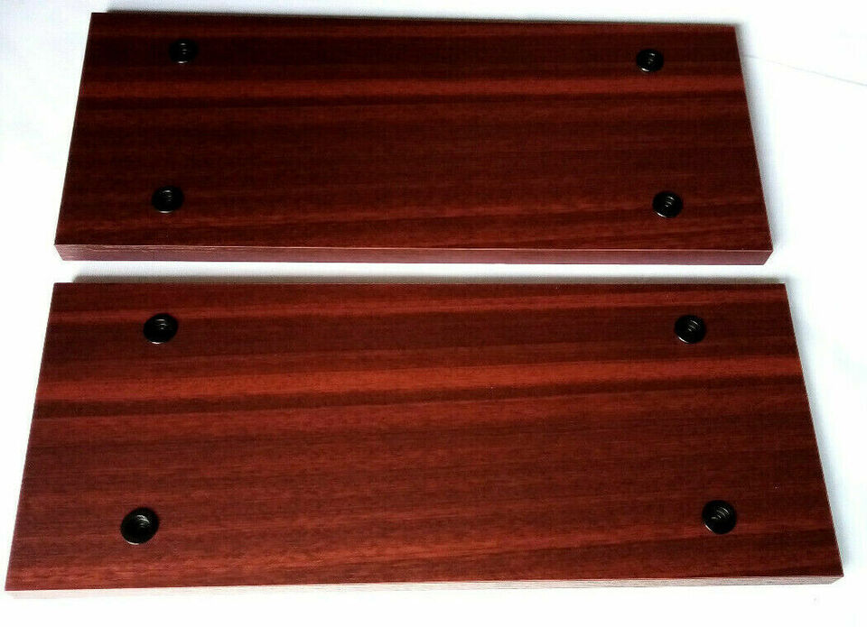 FOR PIONEER M-73 AMPLIFIER – SIDE PANELS MAHOGANY PAL / BLACK CAPS - imagine 8