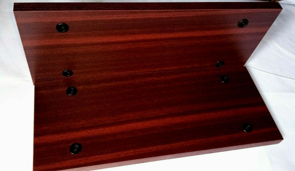FOR PIONEER M-73 AMPLIFIER – SIDE PANELS MAHOGANY PAL / BLACK CAPS - imagine 4