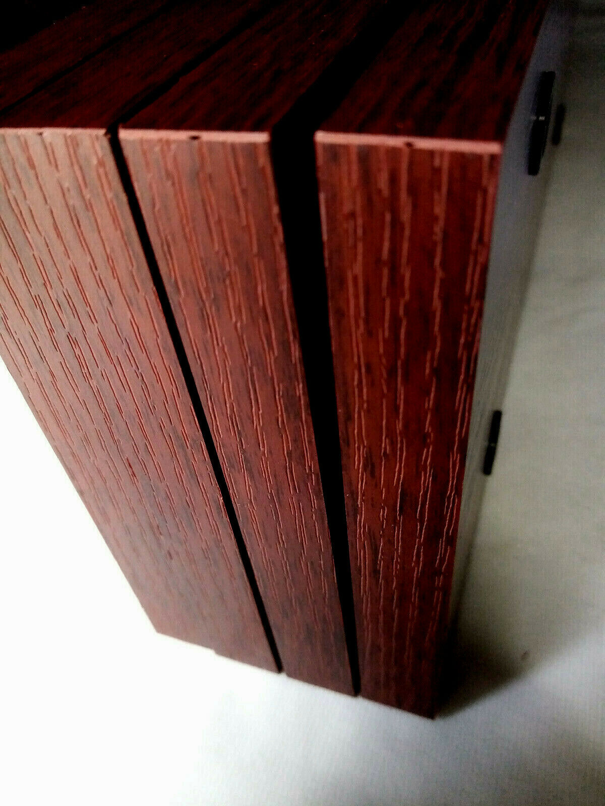 FOR PIONEER M-73 AMPLIFIER – SIDE PANELS MAHOGANY PAL / BLACK CAPS - imagine 7
