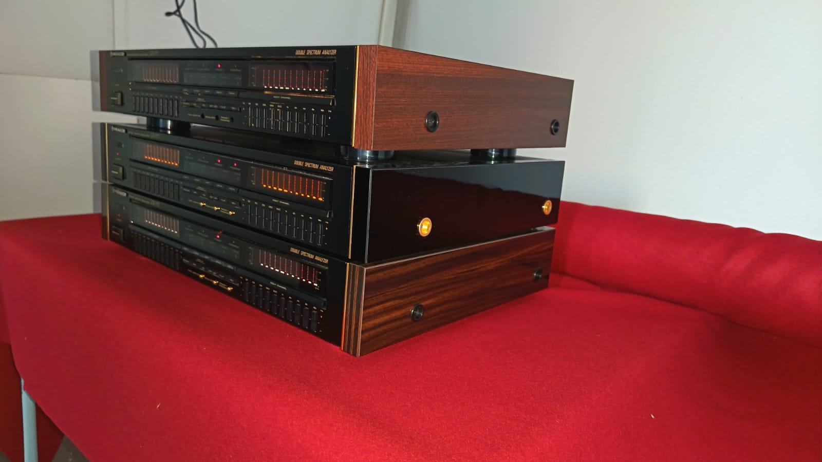FOR PIONEER GR-777 GRAPHIC EQUALIZER – SIDE PANELS PAL WITH GOLD BLADES - imagine 7